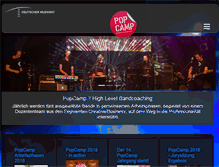Tablet Screenshot of popcamp.de